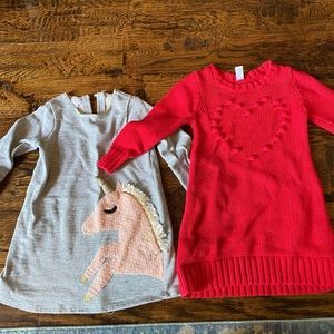 lot sweater dresses and cardigan